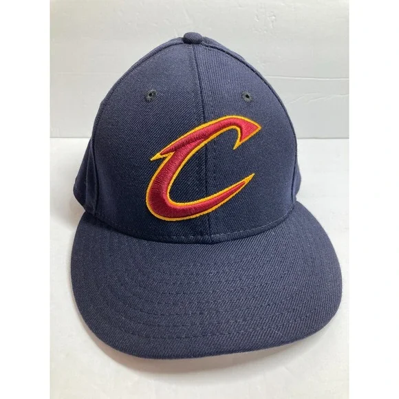 Cleveland Cavaliers Cap Hat Adult 7 1/2 Blue Wool Fitted NBA Basketball Cavs - Picture 1 of 16